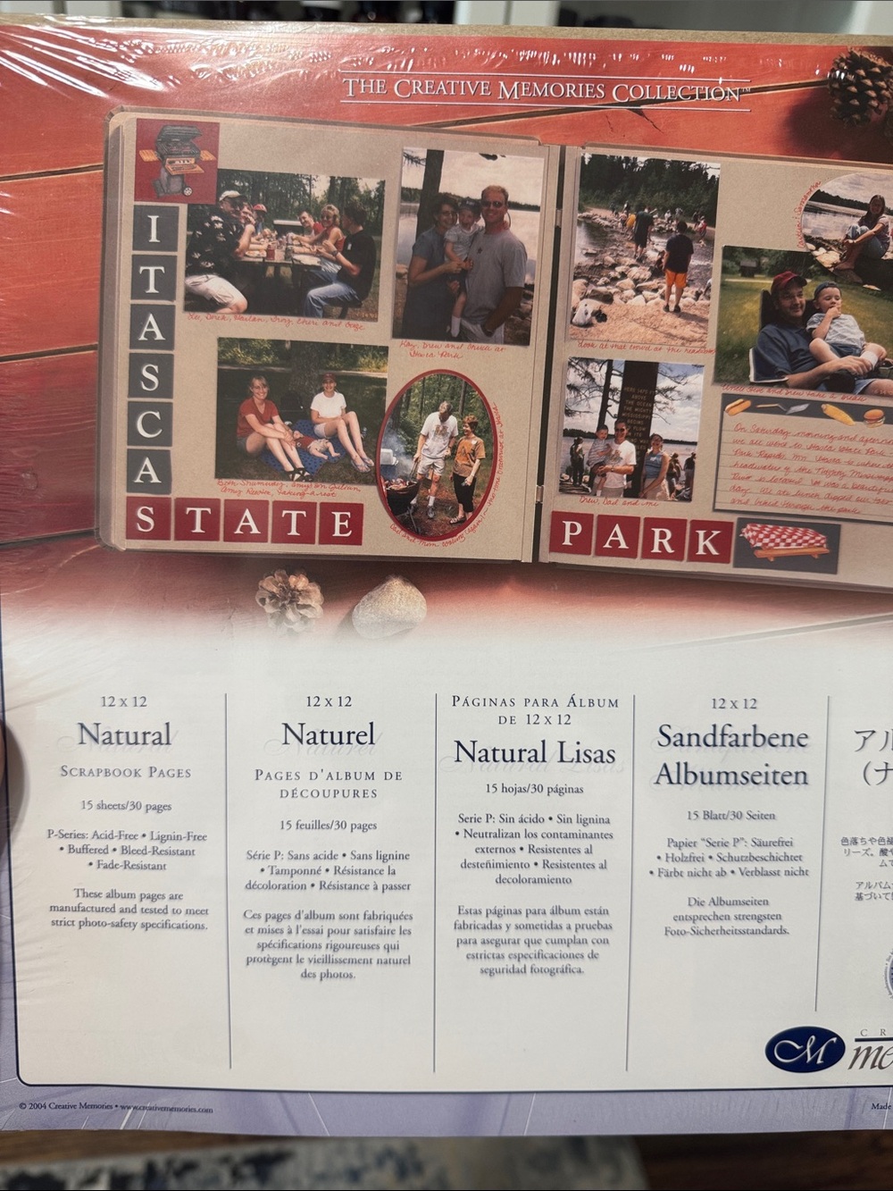 New Creative Memories  Original 12x12 Natural Pages 15 Sheets